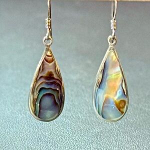 vtg Navajo Melvin Chee Teardrop Earrings